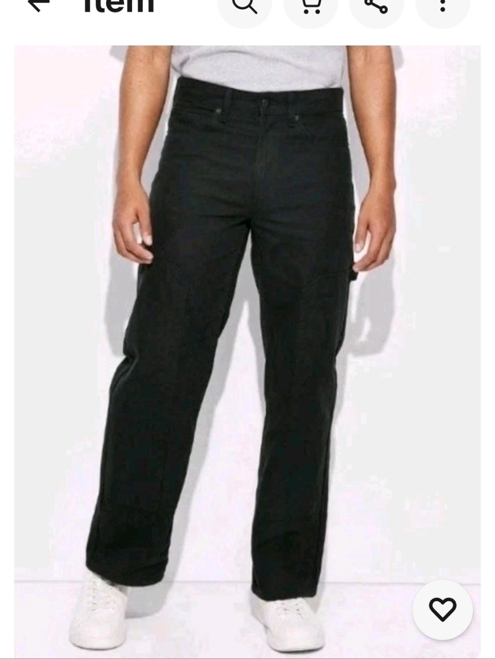 ORIGINAL USE Men's Straight Leg Relaxed Carpenter Pants NWT 34 X30